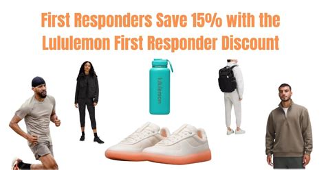 lululemon first responder discount online.